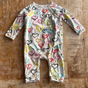 Little Wings Baby Girl Heart One Piece 3m